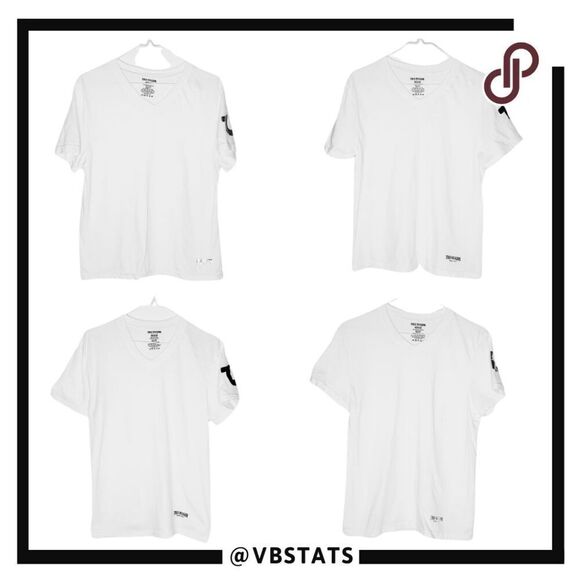 True Religion Other - True Religion Men's V Neck Short Sleeve T Shirt White Size Medium Set Of 4